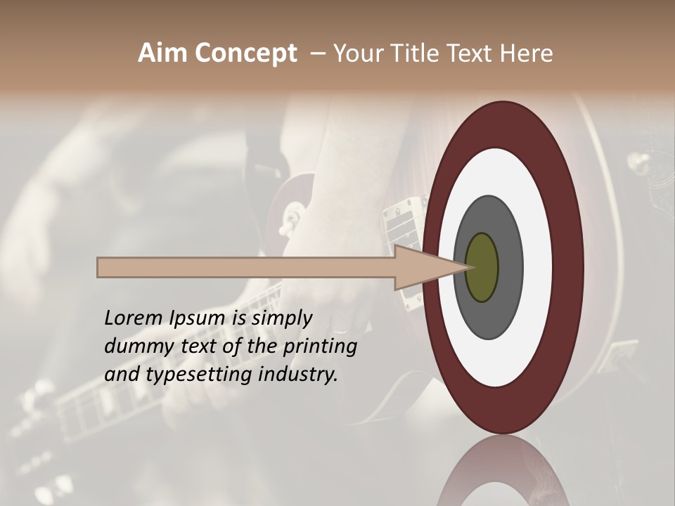 A Person Holding A Guitar In Their Hand PowerPoint Template