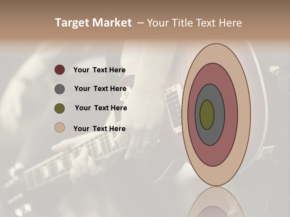 A Person Holding A Guitar In Their Hand PowerPoint Template