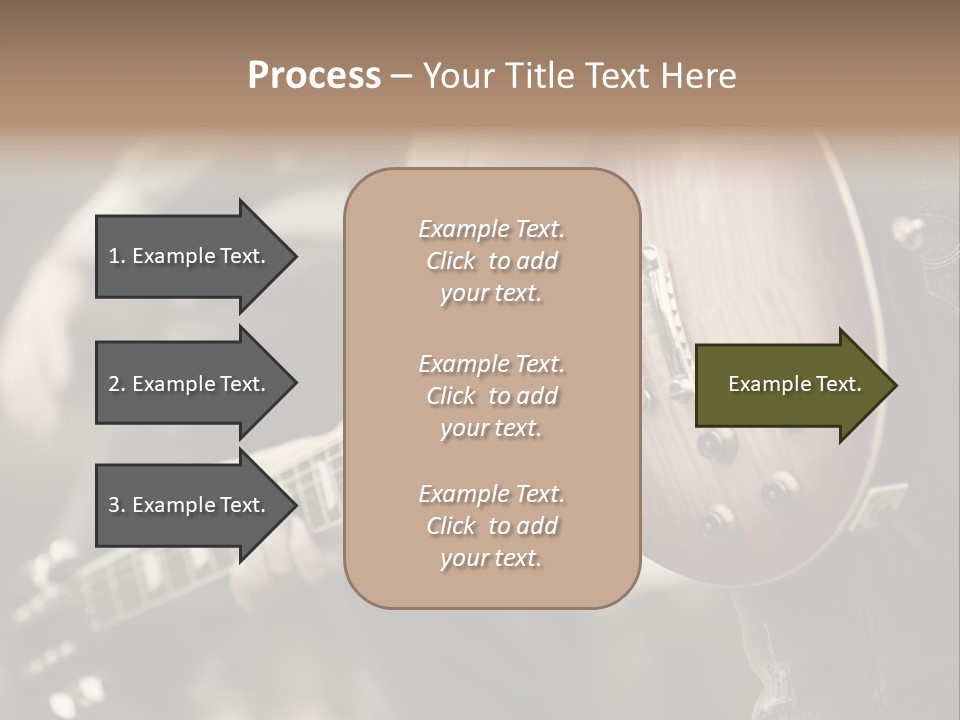 A Person Holding A Guitar In Their Hand PowerPoint Template