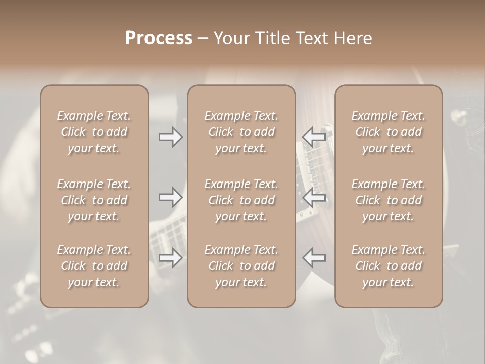A Person Holding A Guitar In Their Hand PowerPoint Template