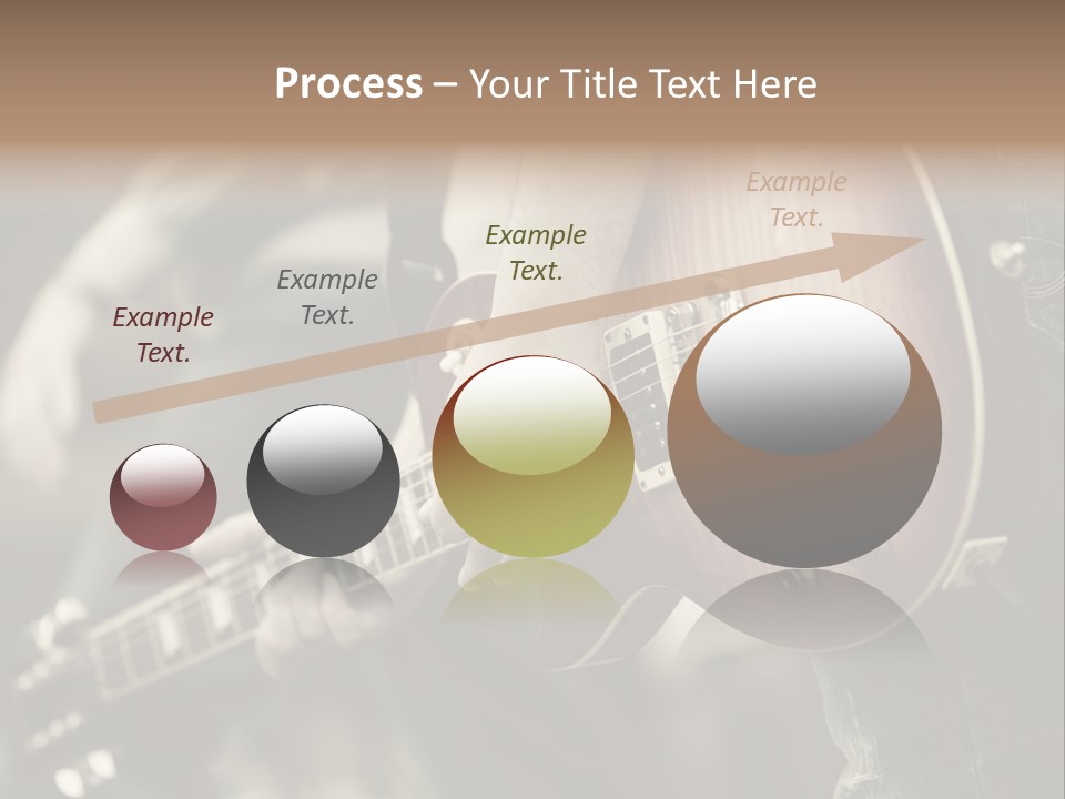 A Person Holding A Guitar In Their Hand PowerPoint Template