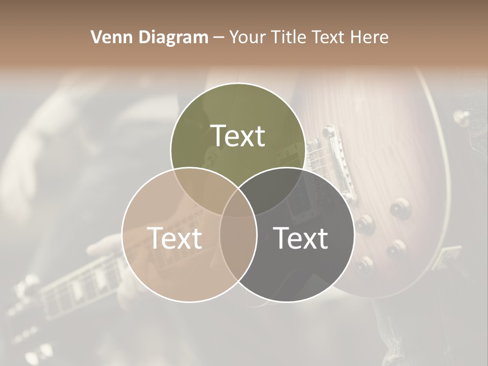 A Person Holding A Guitar In Their Hand PowerPoint Template