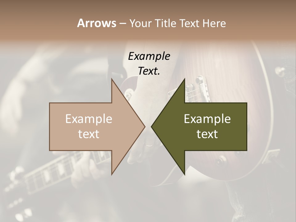 A Person Holding A Guitar In Their Hand PowerPoint Template