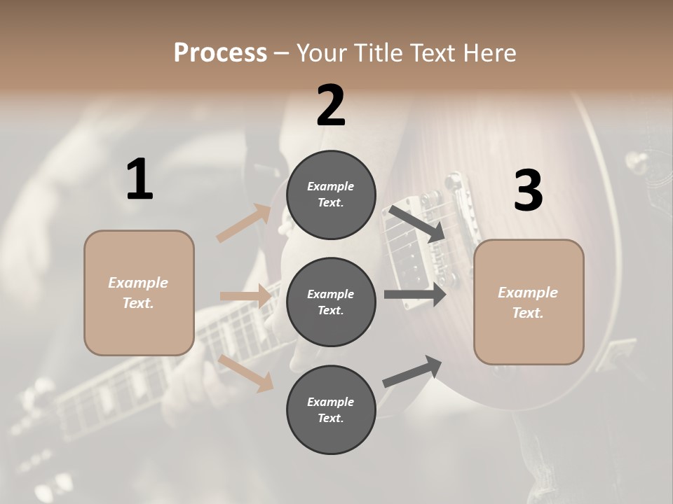 A Person Holding A Guitar In Their Hand PowerPoint Template