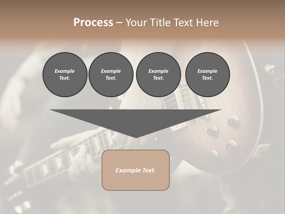 A Person Holding A Guitar In Their Hand PowerPoint Template