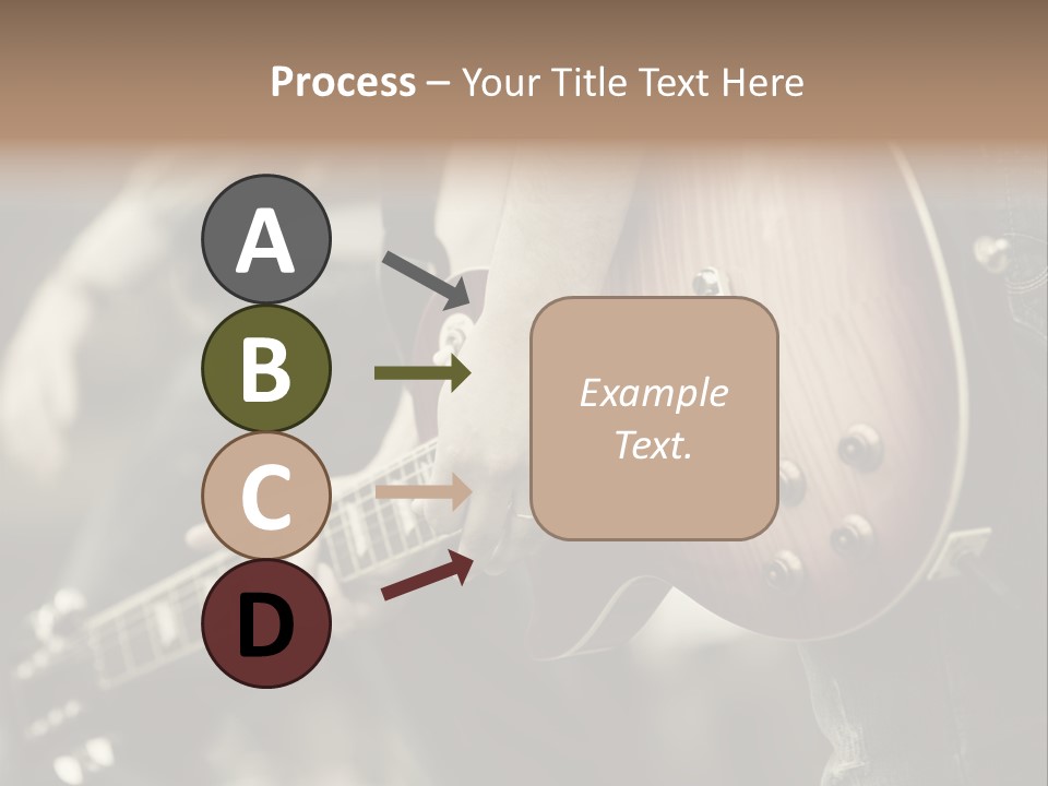 A Person Holding A Guitar In Their Hand PowerPoint Template