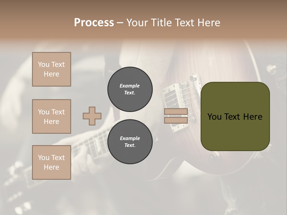 A Person Holding A Guitar In Their Hand PowerPoint Template