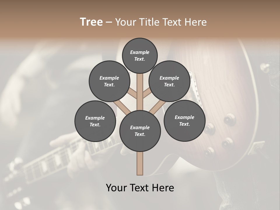 A Person Holding A Guitar In Their Hand PowerPoint Template