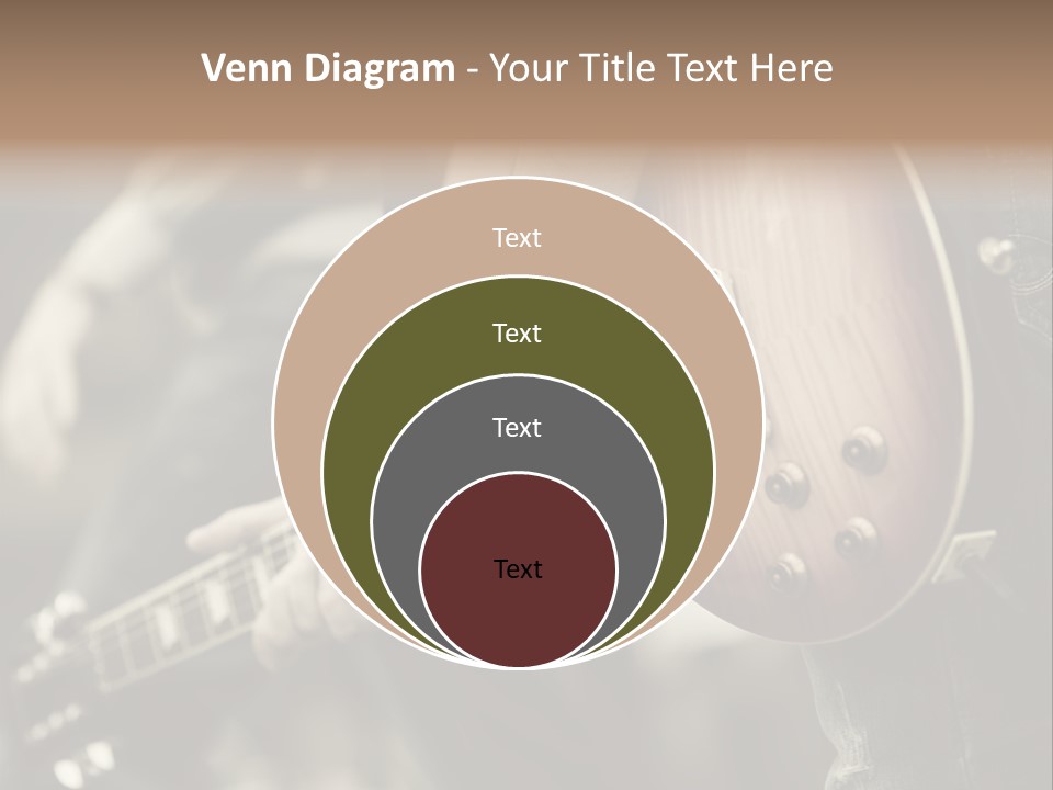 A Person Holding A Guitar In Their Hand PowerPoint Template