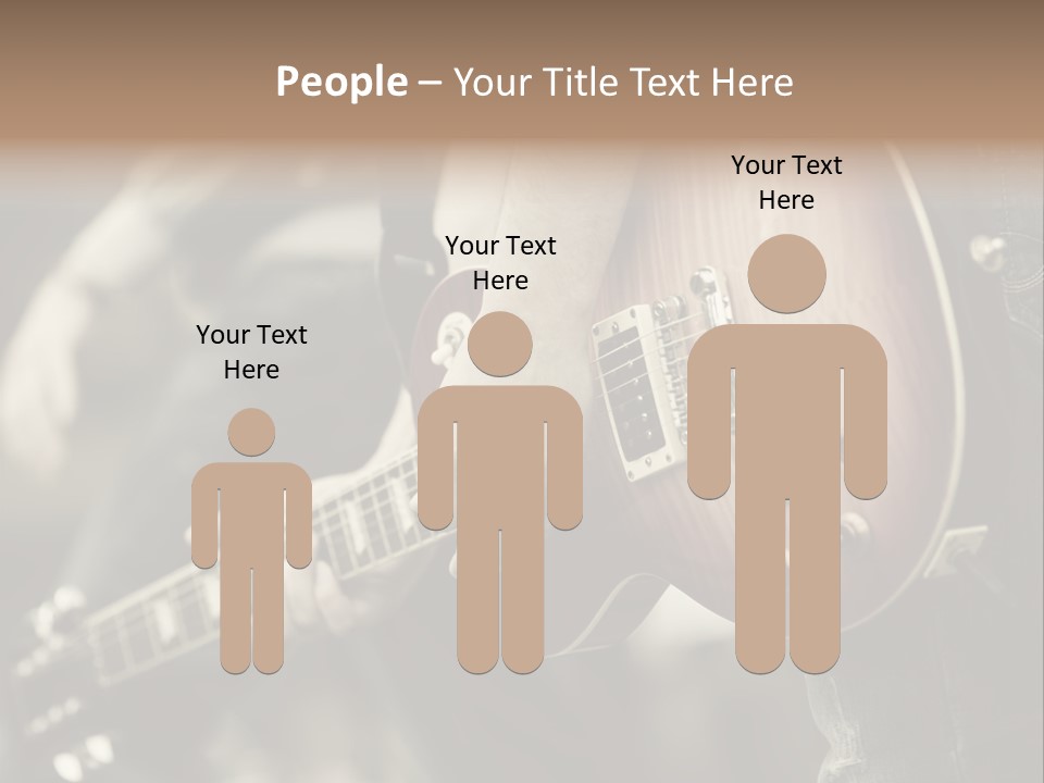 A Person Holding A Guitar In Their Hand PowerPoint Template