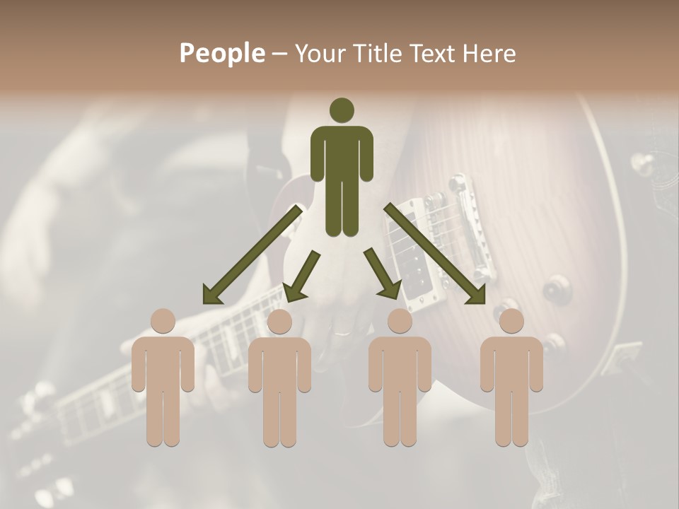 A Person Holding A Guitar In Their Hand PowerPoint Template