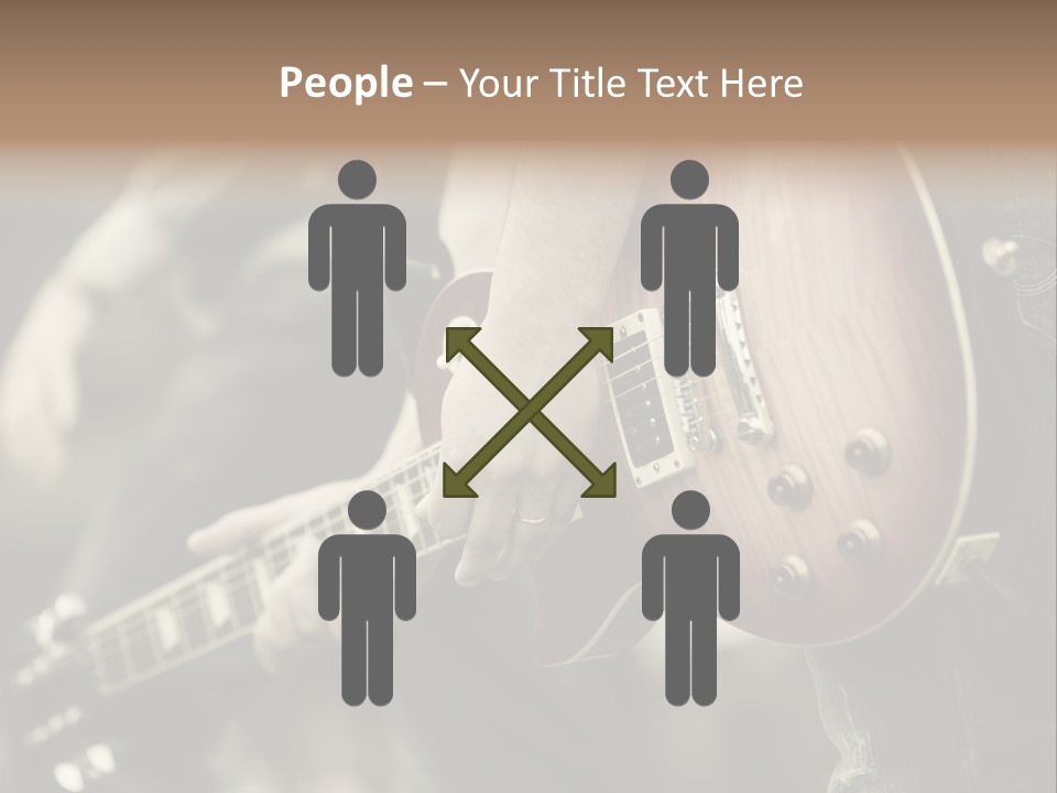 A Person Holding A Guitar In Their Hand PowerPoint Template