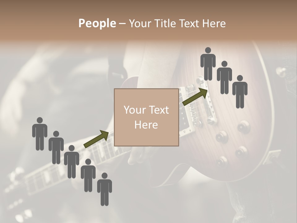 A Person Holding A Guitar In Their Hand PowerPoint Template