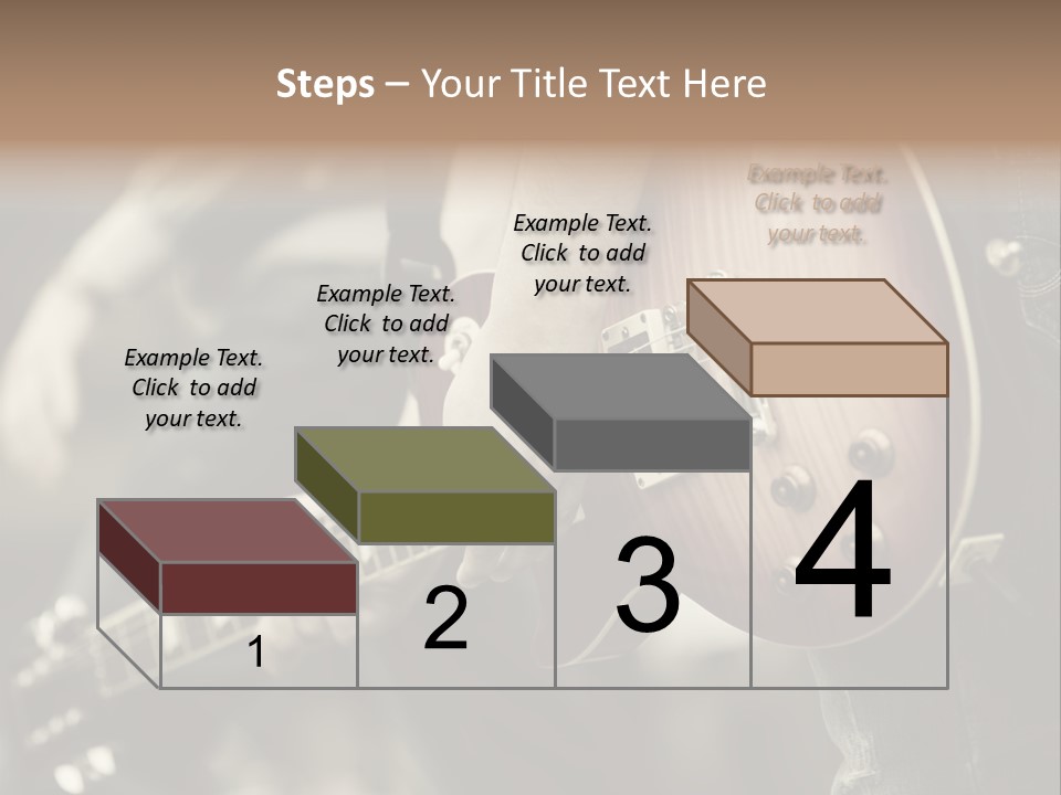 A Person Holding A Guitar In Their Hand PowerPoint Template