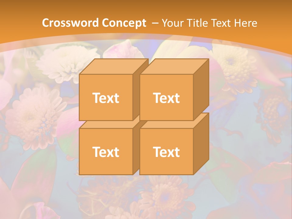 A Colorful Flower Powerpoint Presentation Is Shown PowerPoint Template