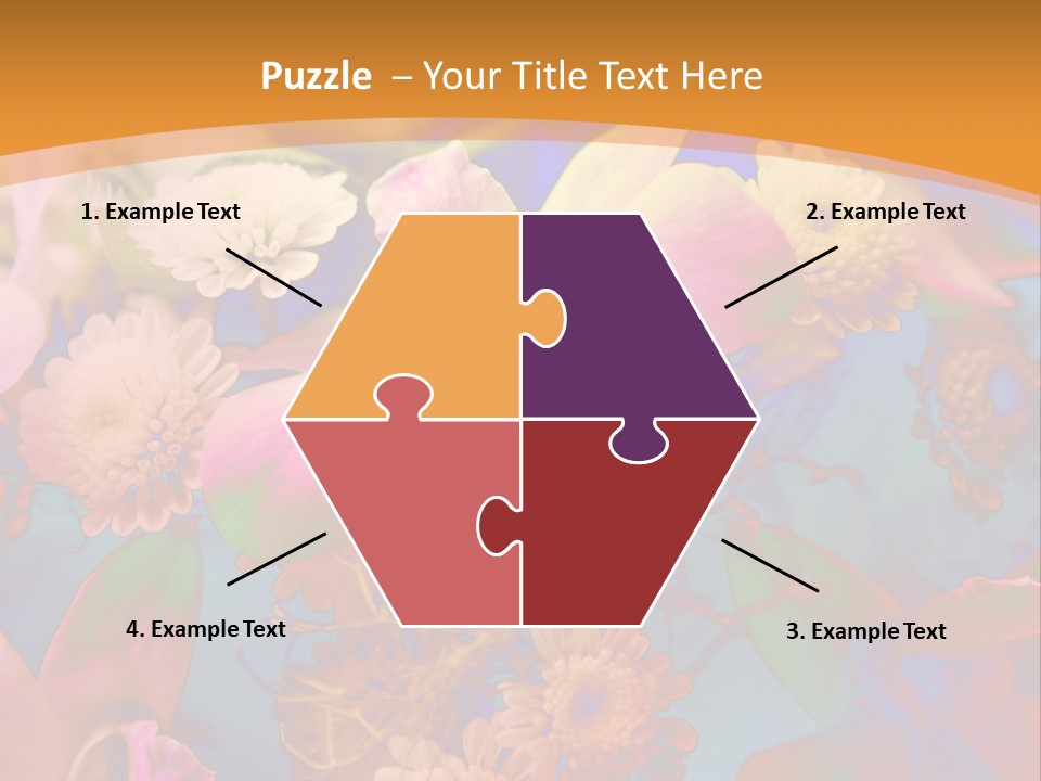 A Colorful Flower Powerpoint Presentation Is Shown PowerPoint Template