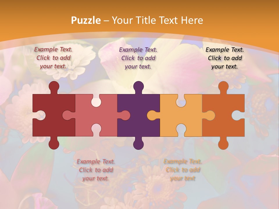 A Colorful Flower Powerpoint Presentation Is Shown PowerPoint Template