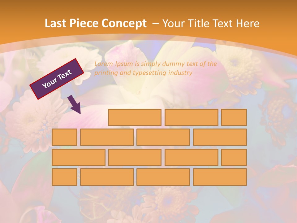 A Colorful Flower Powerpoint Presentation Is Shown PowerPoint Template