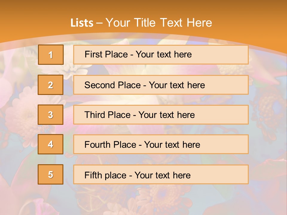 A Colorful Flower Powerpoint Presentation Is Shown PowerPoint Template