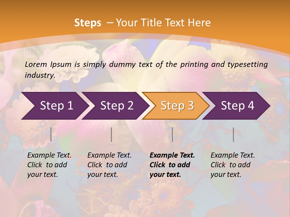 A Colorful Flower Powerpoint Presentation Is Shown PowerPoint Template