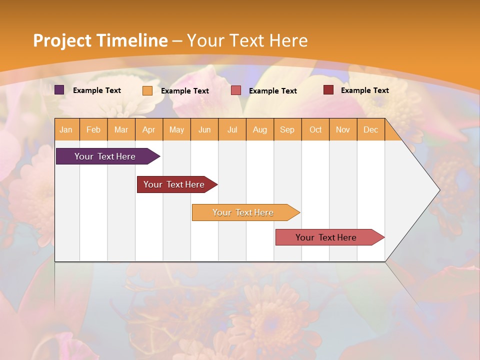 A Colorful Flower Powerpoint Presentation Is Shown PowerPoint Template