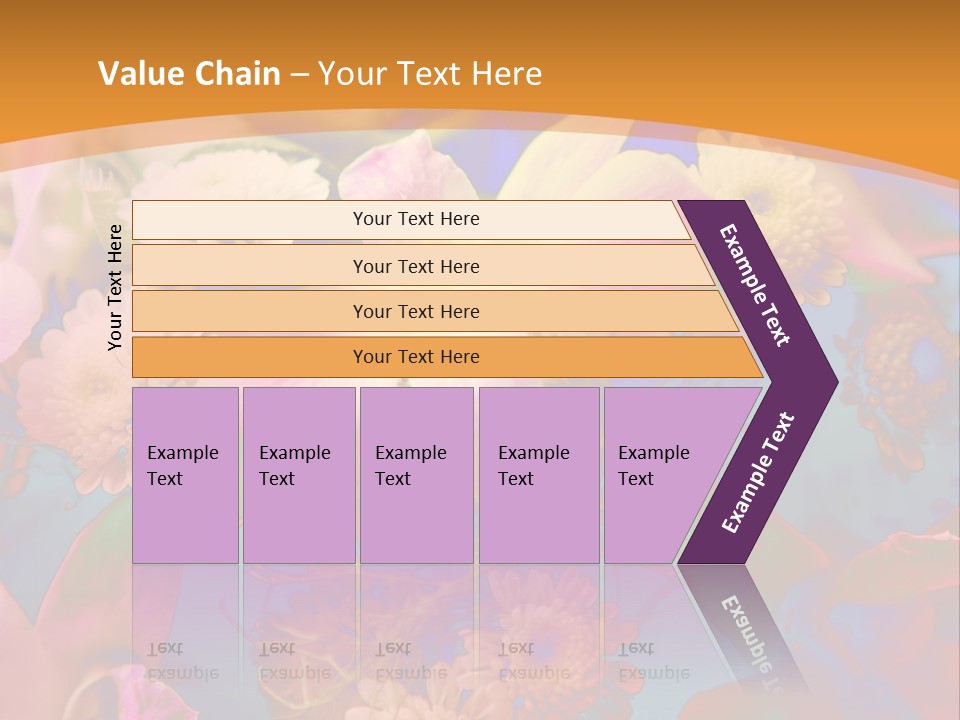 A Colorful Flower Powerpoint Presentation Is Shown PowerPoint Template