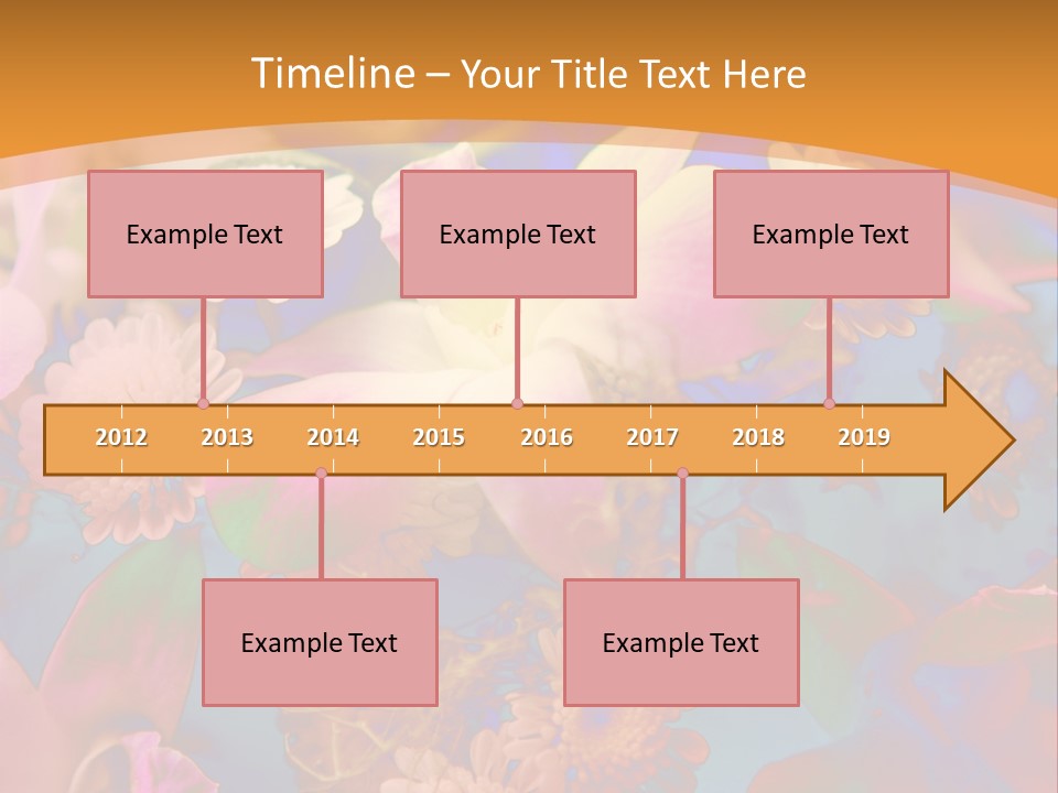 A Colorful Flower Powerpoint Presentation Is Shown PowerPoint Template