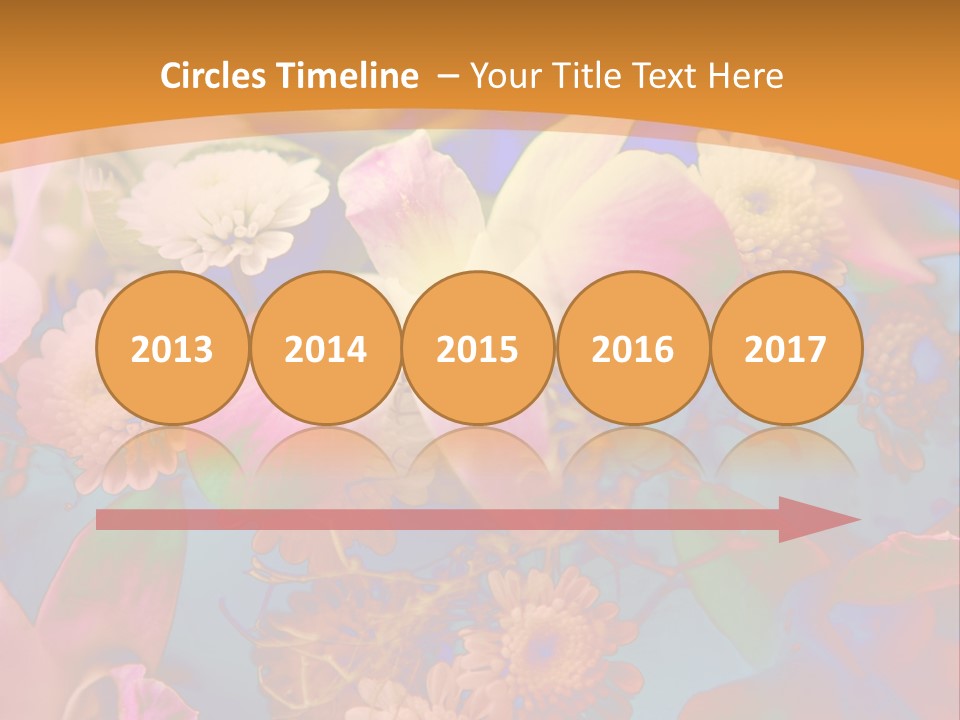 A Colorful Flower Powerpoint Presentation Is Shown PowerPoint Template