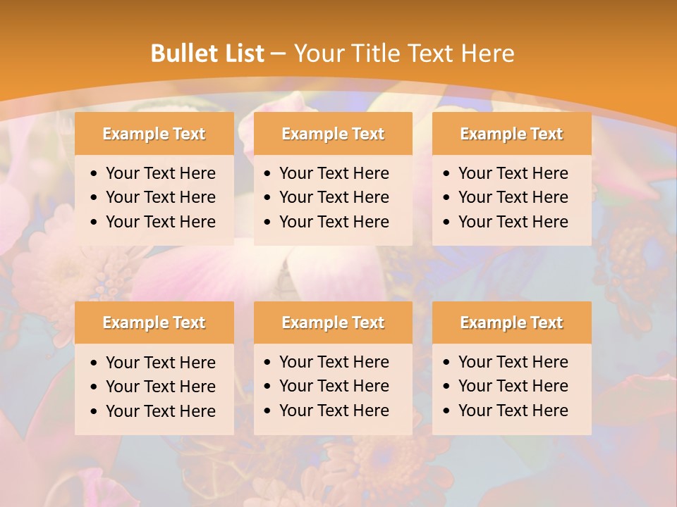 A Colorful Flower Powerpoint Presentation Is Shown PowerPoint Template