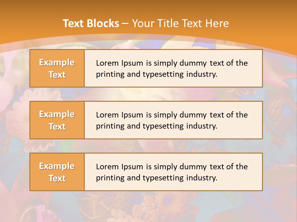 A Colorful Flower Powerpoint Presentation Is Shown PowerPoint Template