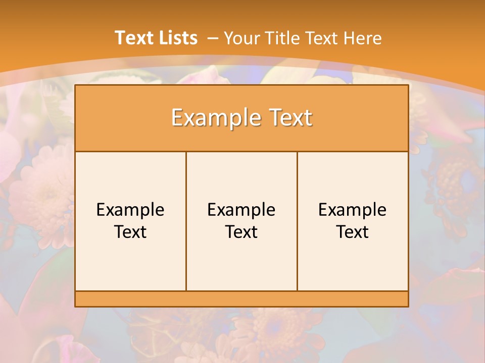 A Colorful Flower Powerpoint Presentation Is Shown PowerPoint Template