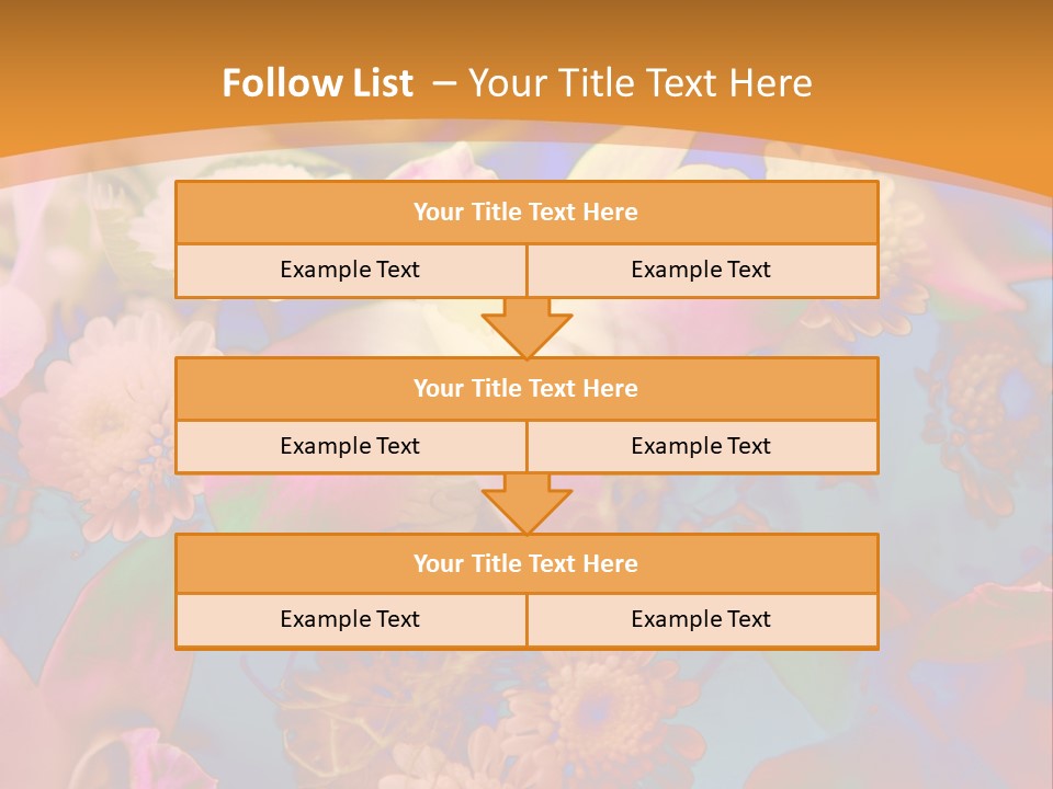 A Colorful Flower Powerpoint Presentation Is Shown PowerPoint Template