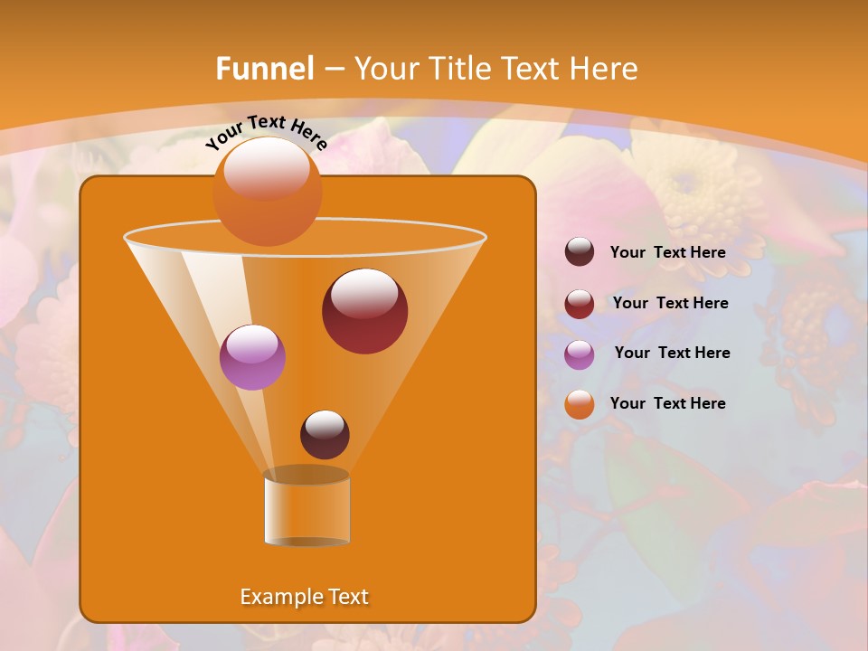 A Colorful Flower Powerpoint Presentation Is Shown PowerPoint Template