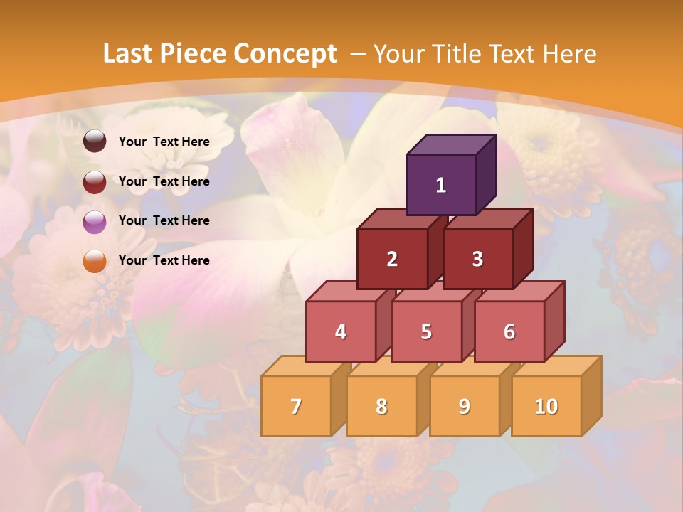 A Colorful Flower Powerpoint Presentation Is Shown PowerPoint Template