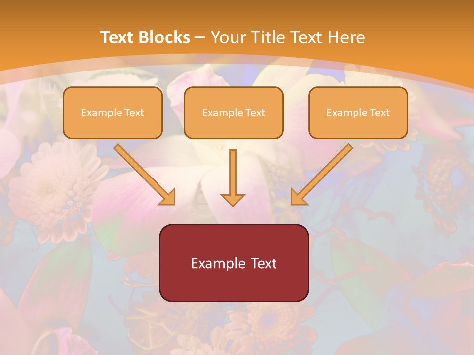 A Colorful Flower Powerpoint Presentation Is Shown PowerPoint Template