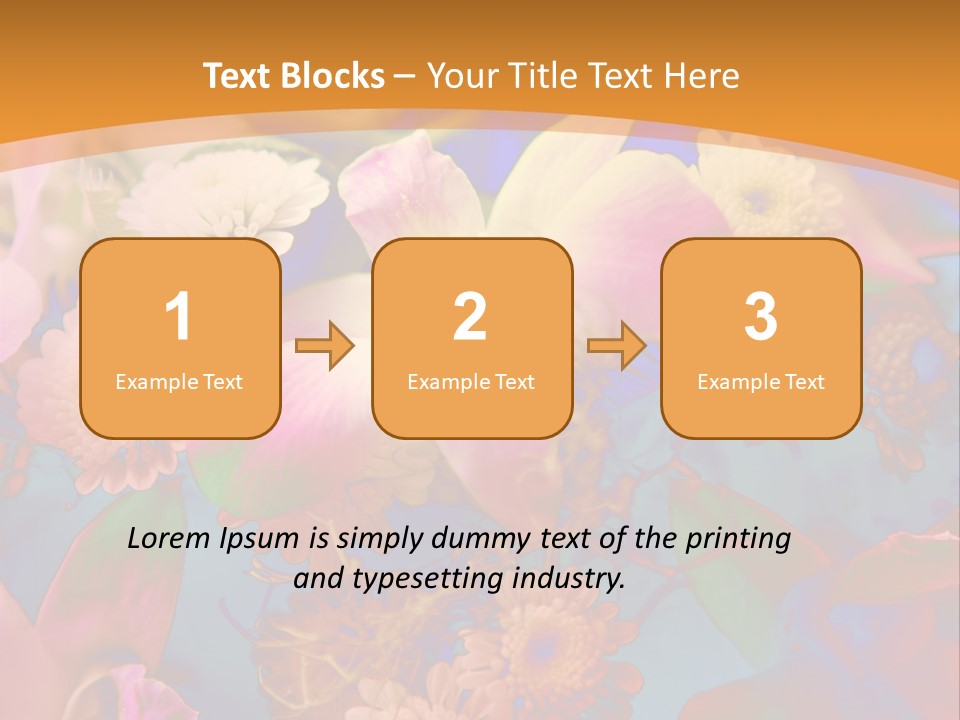 A Colorful Flower Powerpoint Presentation Is Shown PowerPoint Template