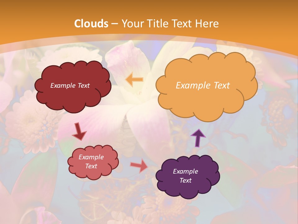 A Colorful Flower Powerpoint Presentation Is Shown PowerPoint Template