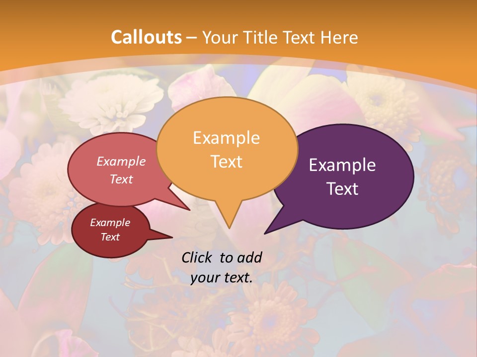 A Colorful Flower Powerpoint Presentation Is Shown PowerPoint Template