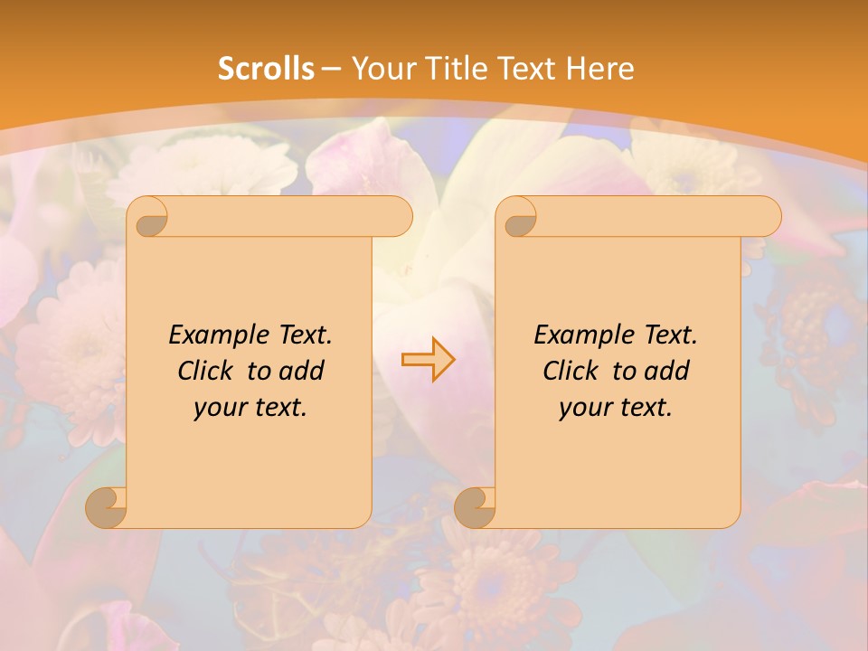 A Colorful Flower Powerpoint Presentation Is Shown PowerPoint Template