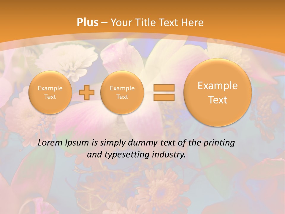 A Colorful Flower Powerpoint Presentation Is Shown PowerPoint Template