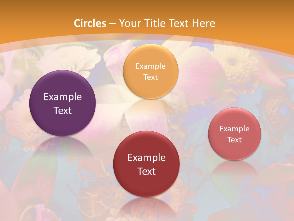 A Colorful Flower Powerpoint Presentation Is Shown PowerPoint Template