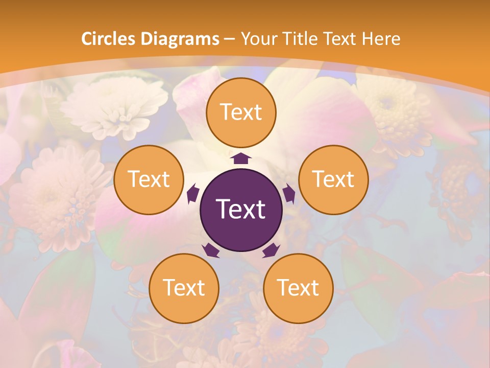 A Colorful Flower Powerpoint Presentation Is Shown PowerPoint Template