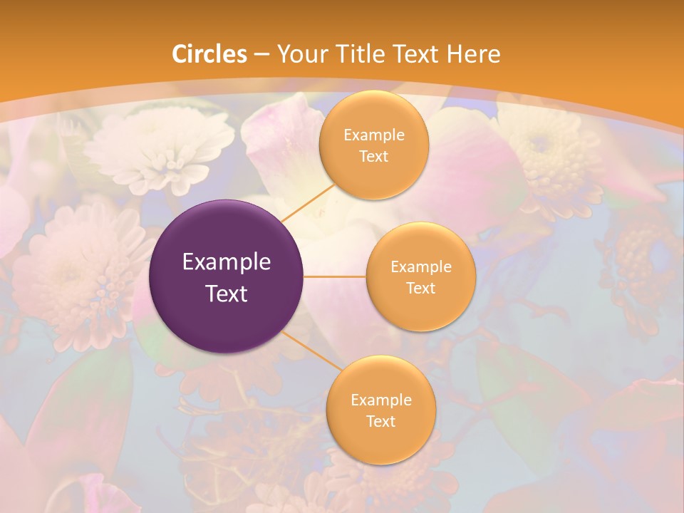 A Colorful Flower Powerpoint Presentation Is Shown PowerPoint Template