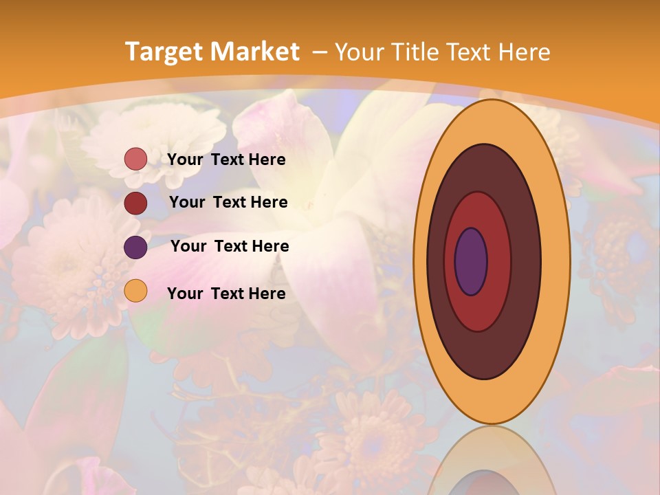 A Colorful Flower Powerpoint Presentation Is Shown PowerPoint Template