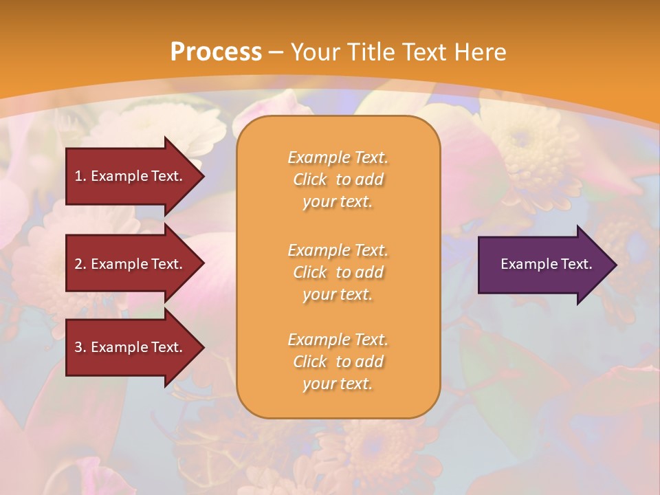 A Colorful Flower Powerpoint Presentation Is Shown PowerPoint Template