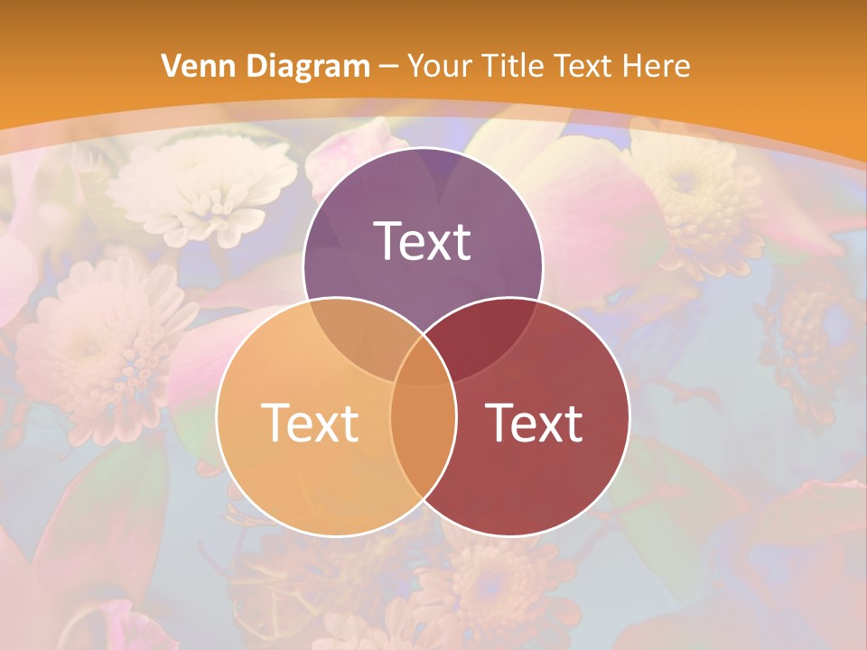 A Colorful Flower Powerpoint Presentation Is Shown PowerPoint Template