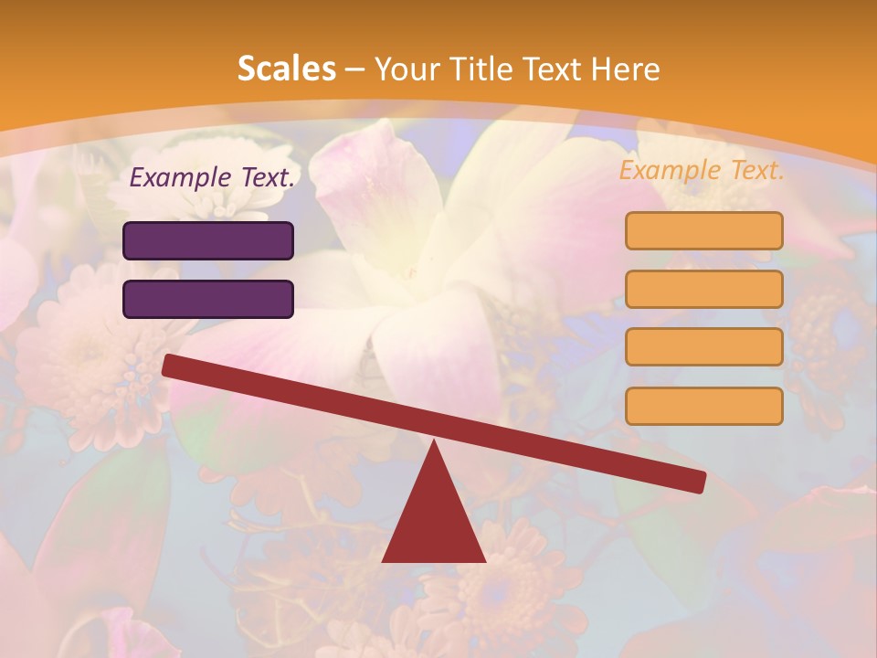 A Colorful Flower Powerpoint Presentation Is Shown PowerPoint Template