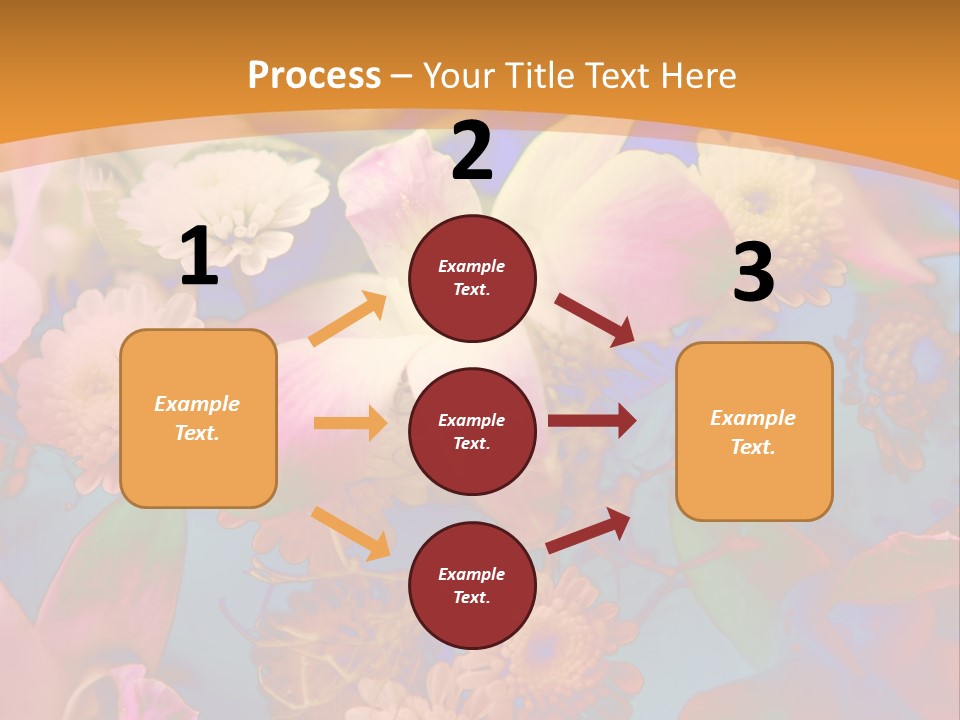 A Colorful Flower Powerpoint Presentation Is Shown PowerPoint Template