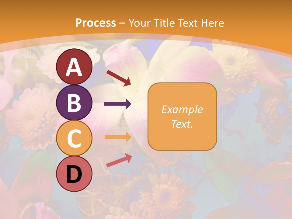 A Colorful Flower Powerpoint Presentation Is Shown PowerPoint Template