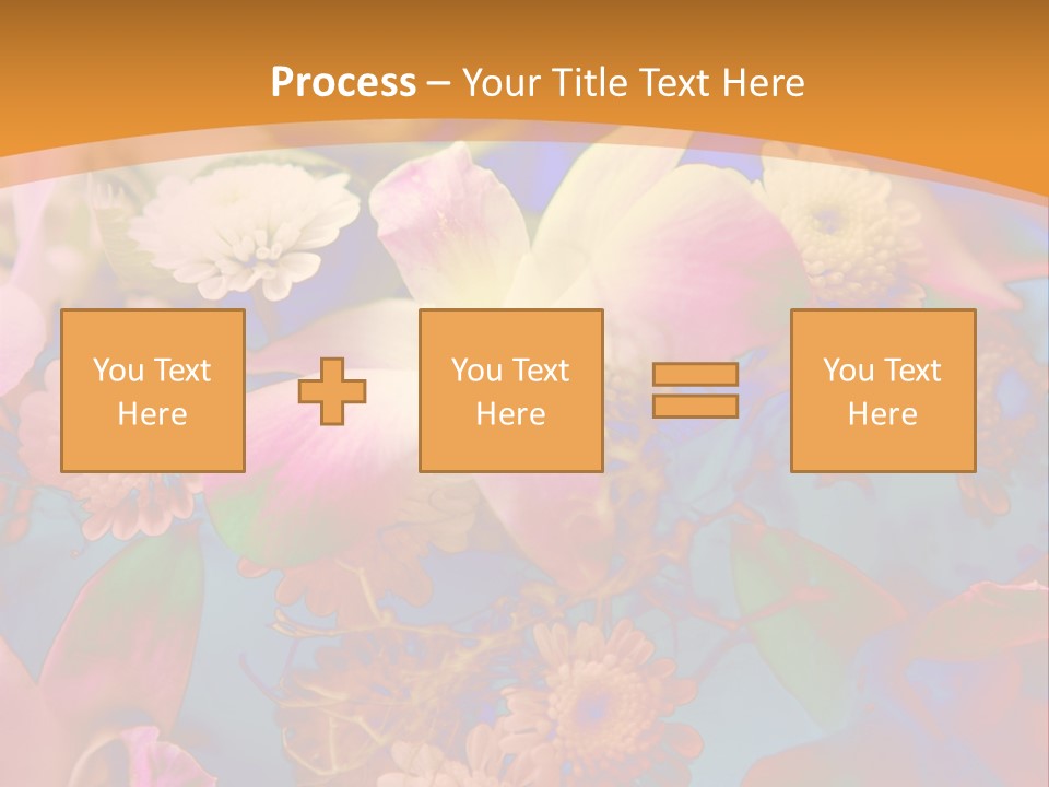 A Colorful Flower Powerpoint Presentation Is Shown PowerPoint Template